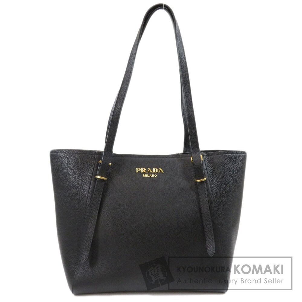 Prada Vitello Daino tote bag black leather